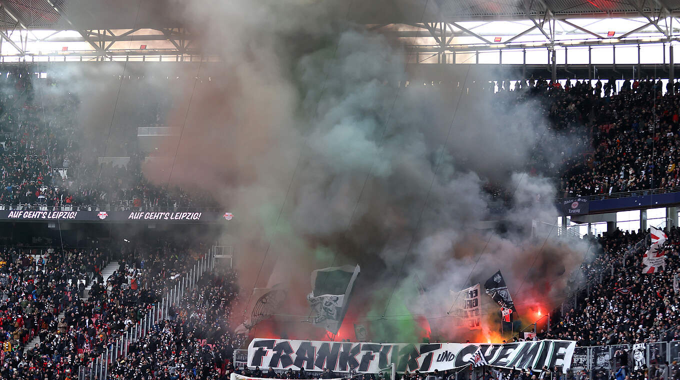 Frankfurter Pyrotechnik in Leipzig: DFB-Sportgericht verhängt Geldstrafe © Getty Images