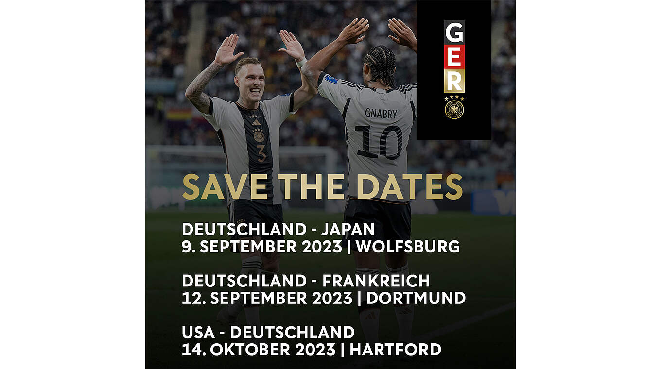 DFB-Team gegen Japan und Frankreich - USA-Reise im Oktober DFB