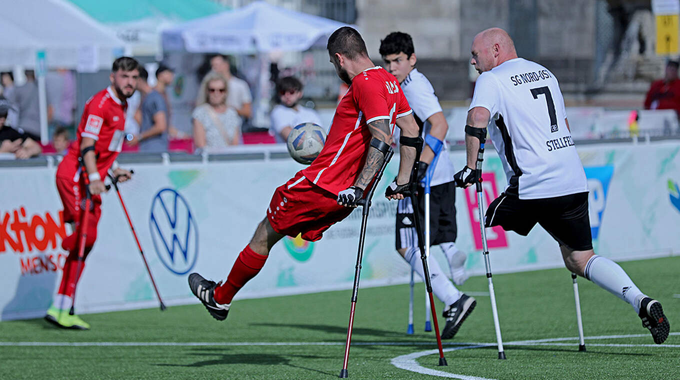 Voller Einsatz trotz Beeinträchtigung: Kein Limit im Amputierten-Fußball © Casrten Kobow/DFB-Stiftung Sepp Herberger