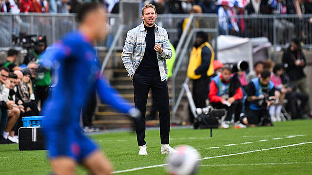 Julian Nagelsmann: "Über das ganze Spiel haben wir uns viele Chancen erspielt" © DFB/GES-Sportfoto