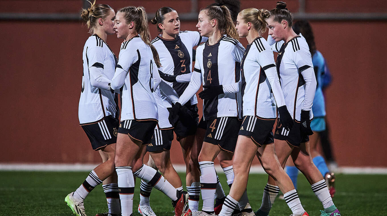 Viel Grund zum Jubeln: Die deutschen U 19-Frauen gewinnen 7:1 gegen Israel © Getty Images