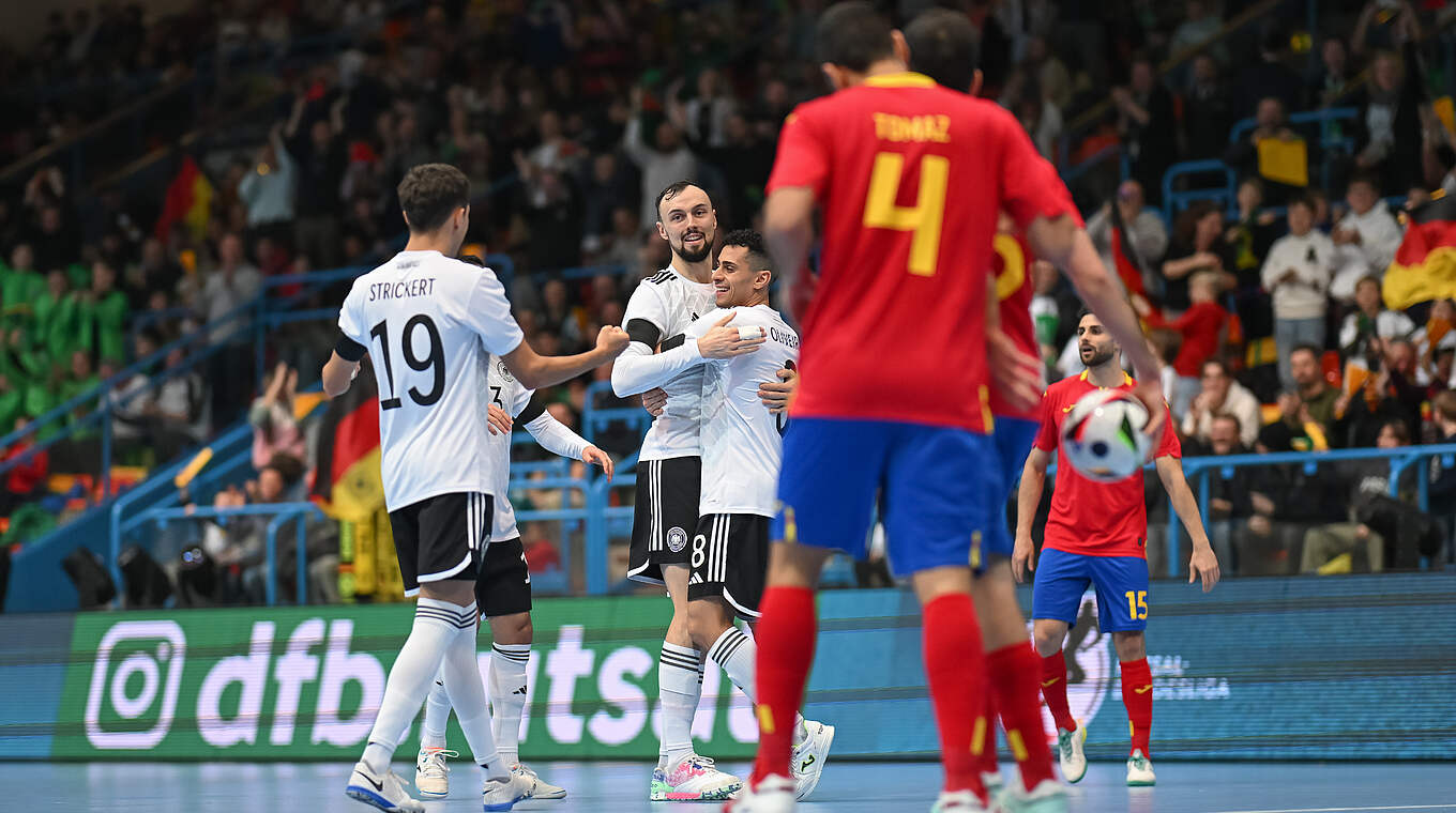 Sensationssieg gegen Spanien: Das DFB-Team hat allen Grund zum jubeln © Getty Images