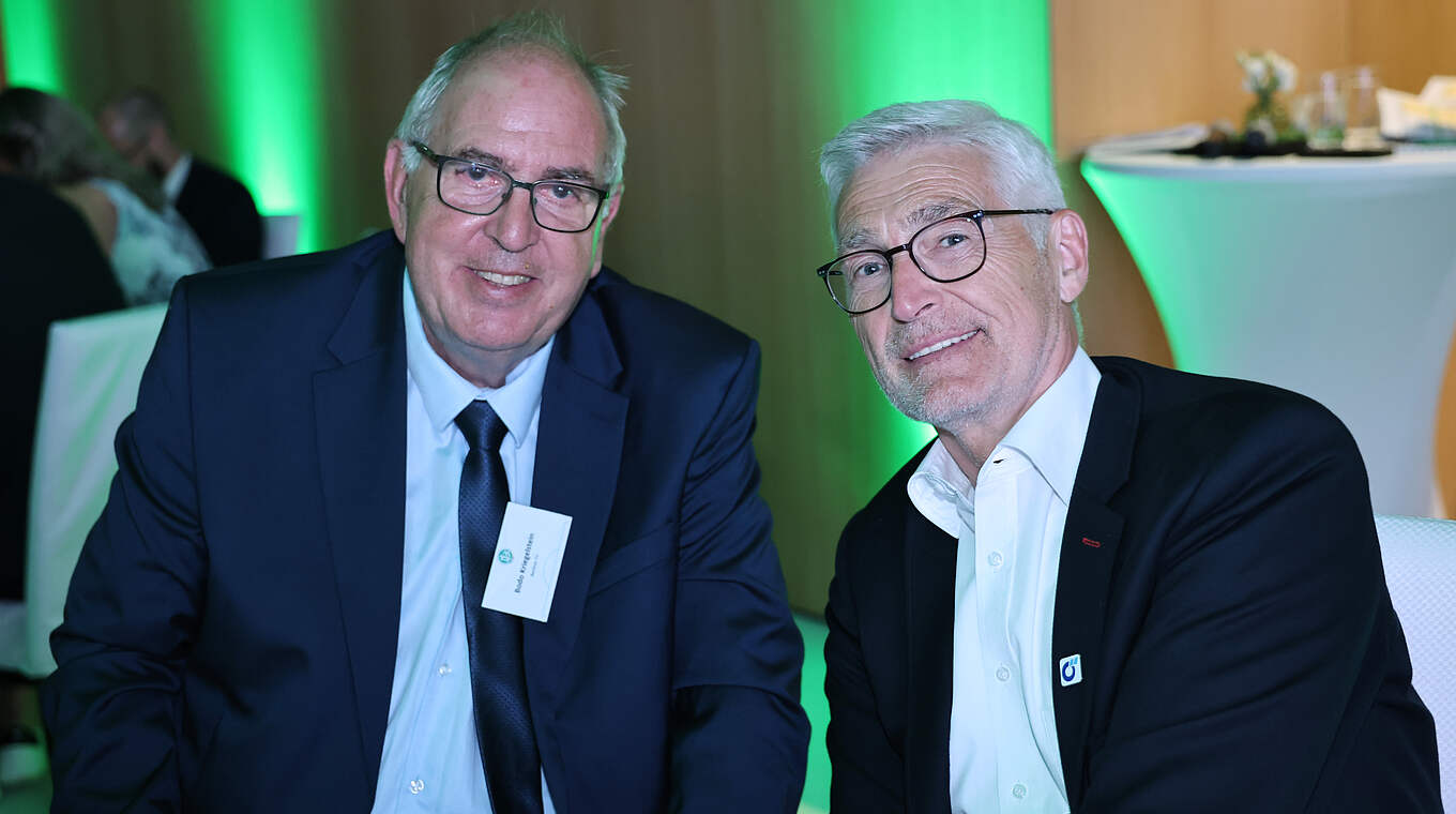 Bodo Kriegelstein (l.) und Lutz Michael Fröhlich: "Nach 33 Jahren wiedergetroffen" © Getty Images