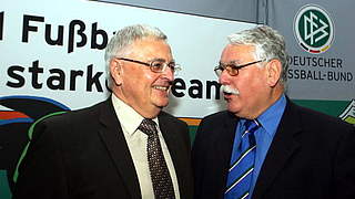 Dr. Theo Zwanziger und Walter Desch (rechts) © Bongarts/GettyImages