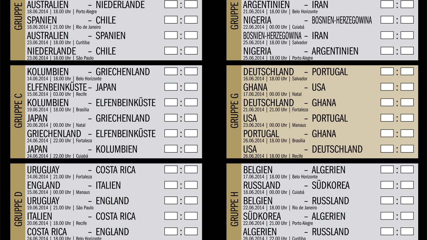 Für alle Fans WM-Spielplan als Poster zum Download DFB